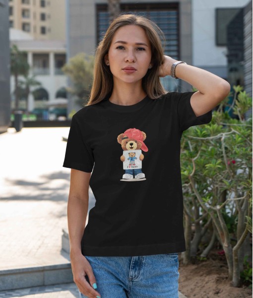 Дамска тениска с щампа Мечета I Love Daddy